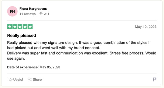 Reseña de Trustpilot