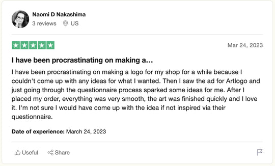 Reseña de Trustpilot