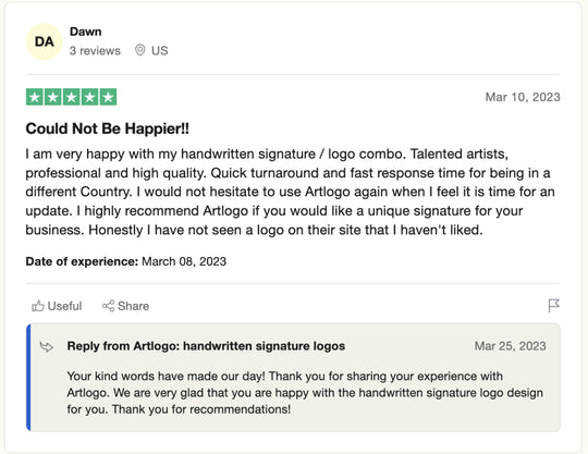 Reseña de Trustpilot