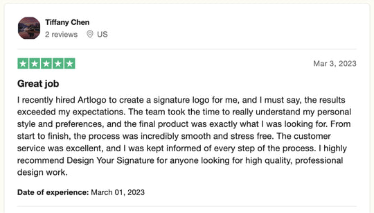 Reseña de Trustpilot