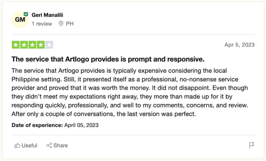Reseña de Trustpilot