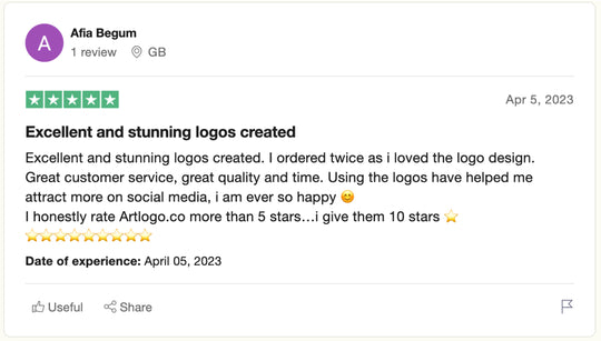 Reseña de Trustpilot