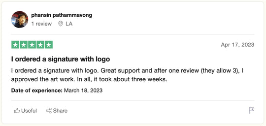 Reseña de Trustpilot