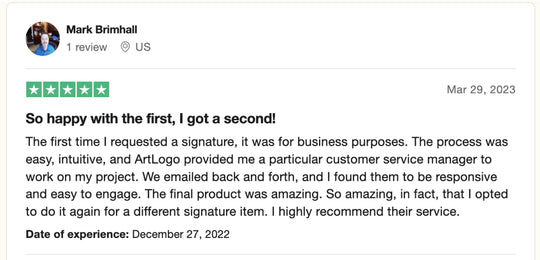 Reseña de Trustpilot