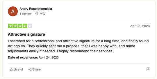 Reseña de Trustpilot