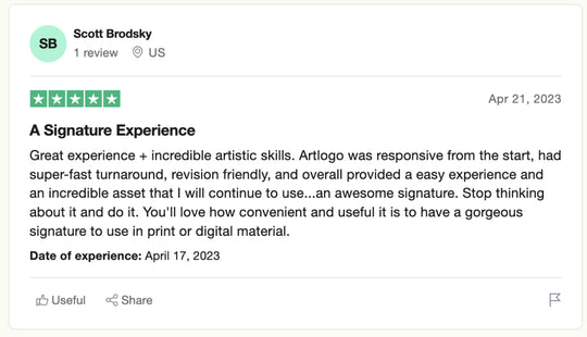 Reseña de Trustpilot