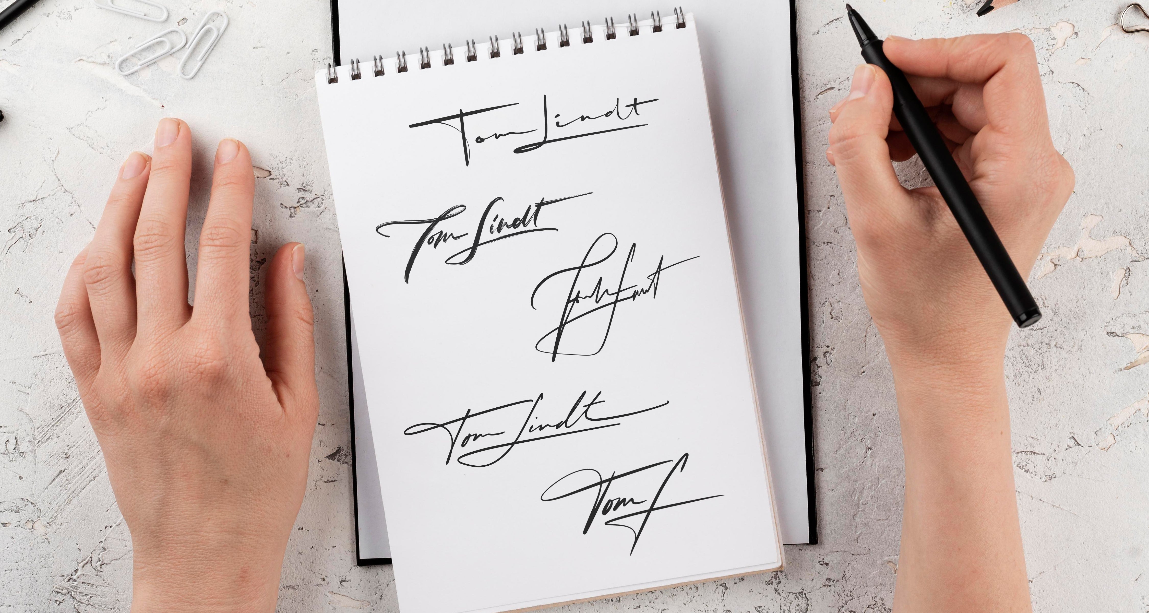 C Mo Hacer Una Firma Manuscrita Artlogo   How To Make A Handwritten Signature 4 